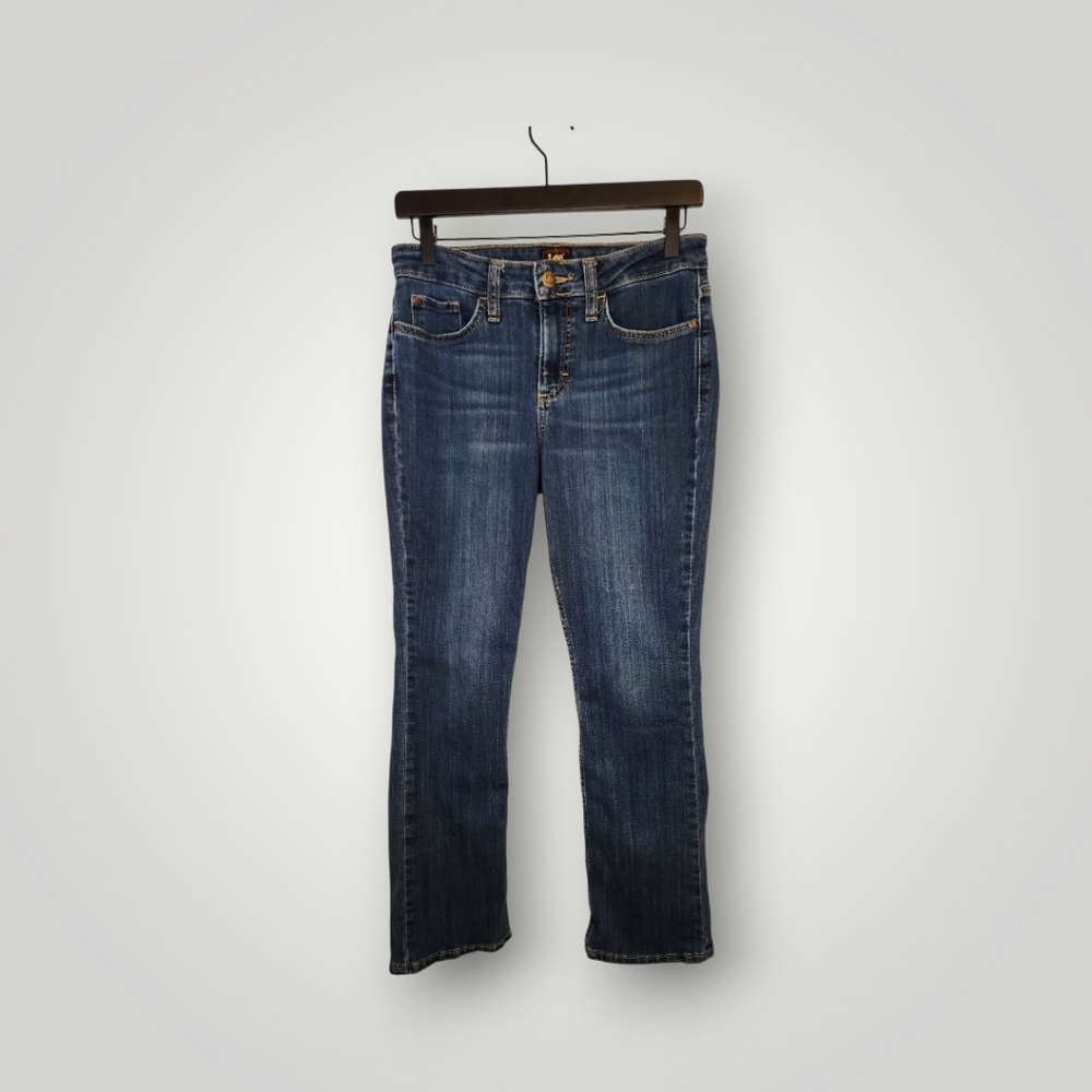 Lee slim bootcut denim midrise jeans size 4